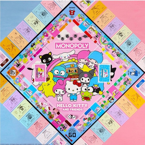 NWT HELLO Kitty Monopoly Limited Edition Board Game Factory Sealed - Picture 5 of 13